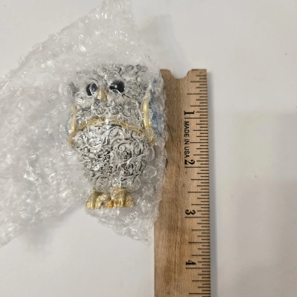Three Wise Owls Figurine See No Evil Hear No Speak No Beutiful Decoration